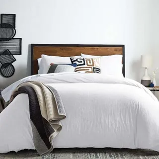 Photo of STUDIO 3B WOVEN 3 PC QUEEN COMFORTER SET IN WHITE NEW1