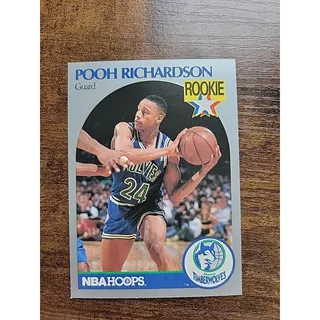 Photo of Pooh Richardson 1990-1991 NBA Hoops #190 - Rookie - NBA - Fresh Pull