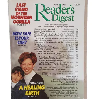 Photo of Reader's Digest Magazine June 1997 Mountain Gorilla Vintage Back Issue