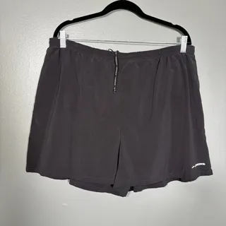 Photo of Brooks Black Trail Running Shorts Built in Brief - Men's Size XL - Back Pockets