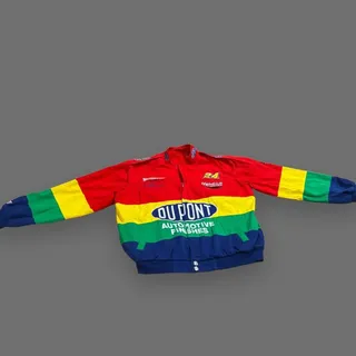 Photo of Vintage 1990s Jeff Hamilton DuPont Racing Jacket Size L