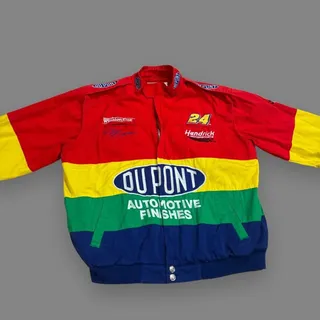 Photo of Vintage 1990s Jeff Hamilton DuPont Racing Jacket Size L