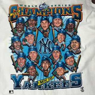 Photo of Vintage 1999 NY Yankees World Series Champions Tee