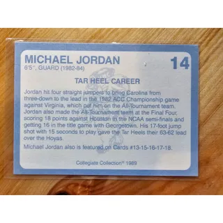 Photo of Michael Jordan 1989 Collegiate Collection #14 - Carolina's Finest - Fresh Pull
