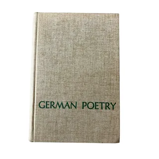 Photo of German Poetry: A Critical Anthology | Robert M. Browning | 1962 Hardcover