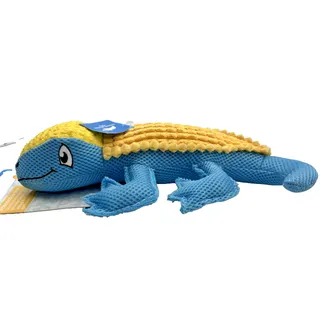 Photo of Animal Planet Pets Blue Lizard w/ Yellow Dog Plush Toy Soft build-in Squeaker