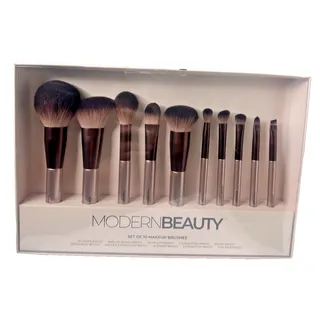 Photo of Sealed Modern Beauty 10-Piece Makeup Brush Set Face & Eye Brushes Soft Bristles