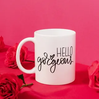 Photo of Hello Gorgeous Coffee Mug 11 oz Cute Inspirational Self Love Gift for Her