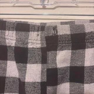 Photo of Black and white checkered pants