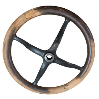 Photo of  Vintage Antique Wood Wooden Rim Steering Wheel Model T Ford Buick Dodge Brothers