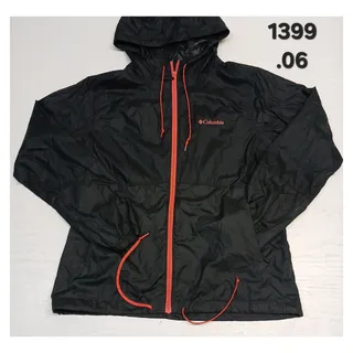 Photo of Columbia (Medium) Black Full Zip Hoodie Windbreaker Jacket