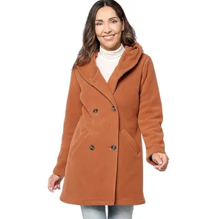 Photo of Denim & Co. Petite Fleece & Sherpa Hooded Dbl Breasted Coat NEW Size P 2X