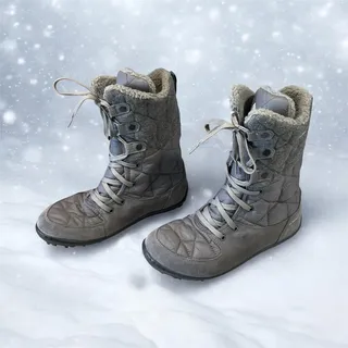 Photo of Columbia Boots Womens Size 8 Gray Faux Fur Waterproof Winter Snow YL5387-052