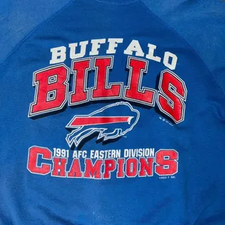 Photo of Vintage 1991 Buffalo Bills Division Champions Sweatshirt
