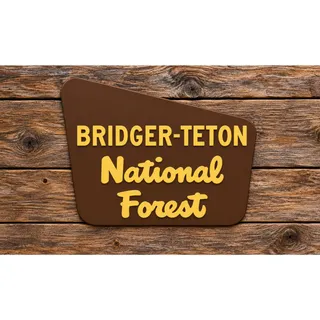 Photo of Bridger Teton National Forest Entrance Sign Wyoming Camp Hike Park Customize