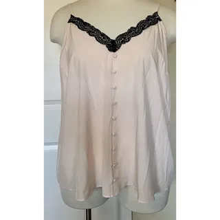 Photo of TORRID Peach Blush Chablis Cami Black Lace Trim-Size 2 - 2X - 18/20 -NWT- Pink