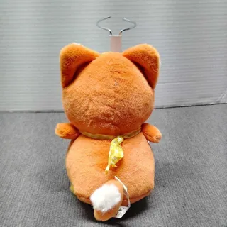 Photo of Miniso Penguin Fox Plush Toy Orange White Yellow Gingham Scarf Stuffed Animal