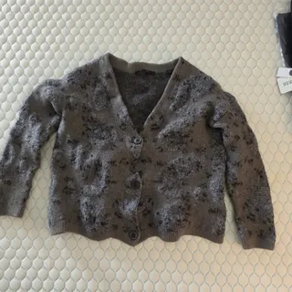 Photo of AllSaints Open Front Waterfall Cardigan Gray Size S