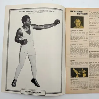 Photo of Vintage Boxing Illustrated Wrestling News Magazine Jan 1962 Review of Year