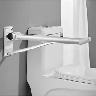 Photo of 29.5" Aluminum Toilet Grab Bar Flip Up Bathroom Bathtub Safety Rail Wall Mounted