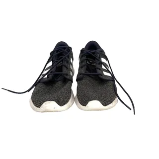 Photo of Adidas Cloudfoam QT Racer Women's Size 8 Gray Navy White Sneakers B37409