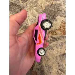 Photo of Vintage Mattel Pontiac Firebird Pink Friction Toy Car ©1987 Loose Untested

