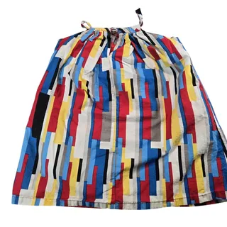 Photo of Llum 2T Toddler Girls Reversible Dress Mod Retro Red Poppies Abstract Cotton EUC