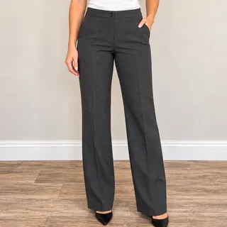 Photo of Briggs New York Petite Women's Dress Pants Size 6P Charcoal Gray Straight Leg