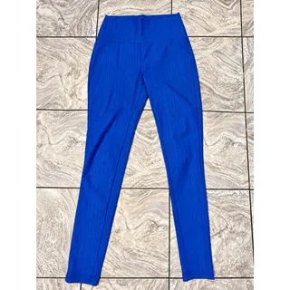 Photo of AGNES & DORA Women's Small Royal Blue High Waisted Skinny Jeggings Pants