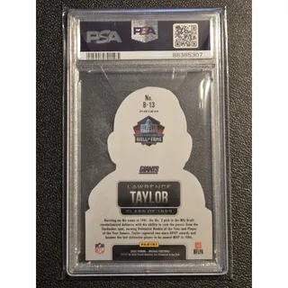 Photo of 2022 Panini Mosaic #B-13 Lawrence Taylor Busted PSA 9