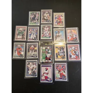 Photo of 2025 Score Rookie Football Card Lot 16 RCs Cam Ward Draft Insert GMA 9 Assorted