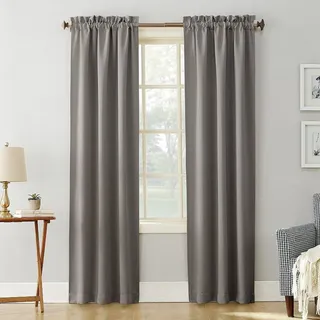 Photo of Sun Zero Nolan 40x63 Marine Blackout Rod Pocket Curtain Panel Thermal Single