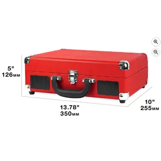 Photo of Victrola Journey Bluetooth Suitcase Record Player 3-Speed Speakers GEO NOB