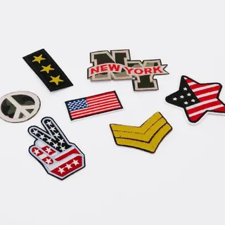 Photo of Patriotic Iron-On Patch Bundle | 7 Piece USA & Army Theme