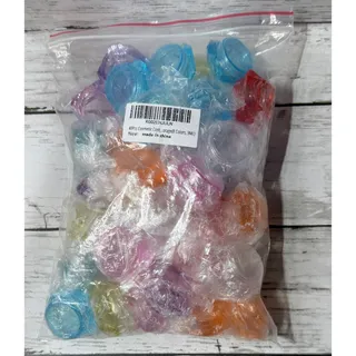 Photo of 38Pc Assorted Colors Small Plastic Storage Jars 