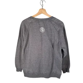 Photo of Simply Southern Women's Medium Gray CLASSY UNTIL THE GAME STARTS L/S Sweatshirt