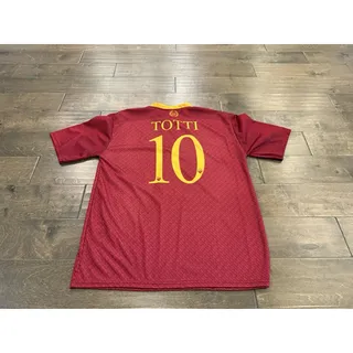 Photo of AS Roma Mens Burgundy Totti #10 Official Licensed Home Jersey Size XL