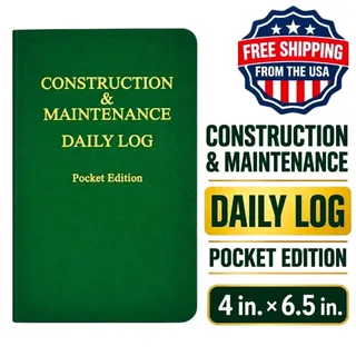 Photo of Construction & Maintenance Daily Log Pocket Edition (4in. x 6.5in.)