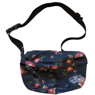 Photo of Vans Off The Wall Floral Fanny Pack Navy Pink Belt Bag Adjustable Waist Bag