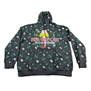 Photo of A Christmas Story Hoodie Mens XL Black Fra-Gee-Lay Leg Lamp Graphic Pullover