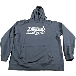 Photo of Port & Company Hoodie Mens Large Black Pullover Sweatshirt Legend Since 2001