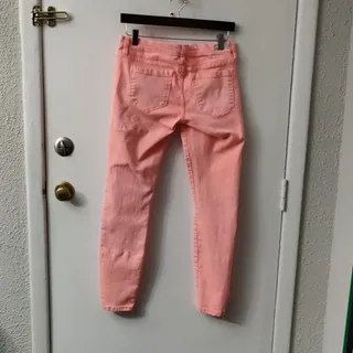Photo of Blank NYC Peach Low Rise Flat Front Jeans 29 Dopamine Rainbow Casual Bohemian