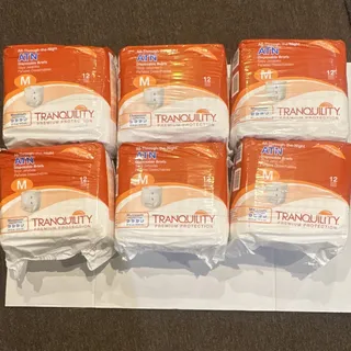 Photo of Tranquility ATN Disposable Briefs M, Maximum Absorbency, Latex-Free, White ￼72pk