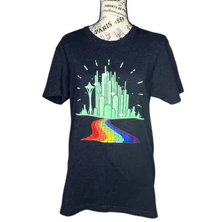 Photo of Choke Co Pride Collection (S) Emerald City Wizard of Oz Rainbow Brick Road Tee
