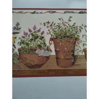 Photo of Lot of 2 Chesapeake Wall Covering - Wall Borders - Spotted Plants - Gardening