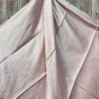 Photo of Blush Jacquard Wild Rag Scarf - Western Southwestern Floral Neck Scarf 35x35