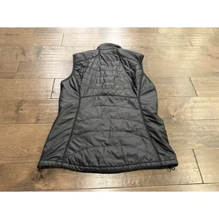 Photo of REI Womens Black Quilted Puffer Insulated Primaloft Full Zip Hiking Vest Size M