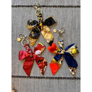 Photo of Set of 3 Bow Bag Charms Purse Charm Cute Bow Keychain Purse Accessory