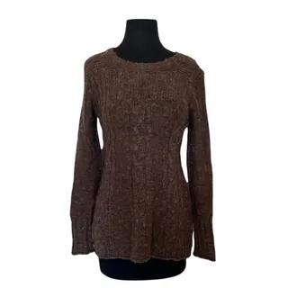 Photo of Prana Chocolate Brown Cable Knit Sweater - XS