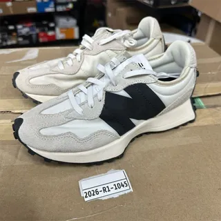 Photo of New Balance 327 Sea Salt White Black Sneakers | Women's 6 | Pre-Owned - Good